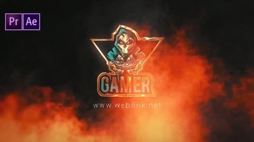 Dramatic Fire Blast Logo Reveal Intro