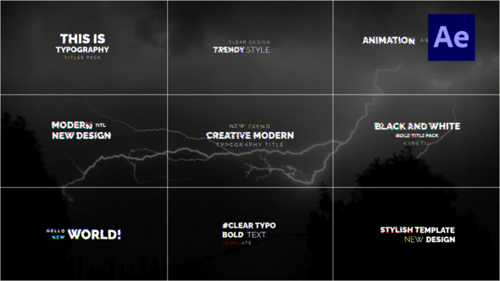 Dynamic Glitch Titles And Text Animation / Ae