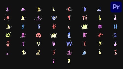 Police de caractères animée de dessin animé pour Premiere Pro
