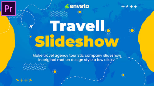 Travel Slideshow MOGRT for Premier Pro