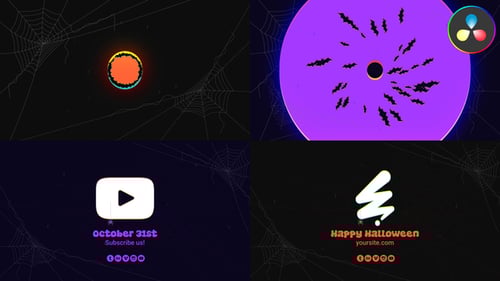 Halloween Logo for DaVinci Resolve