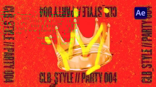 Dynamic Grunge Opener with Golden Accents and Impactful Typography