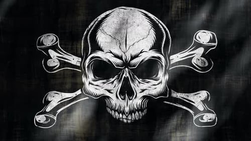 4k Piraten-Flagge