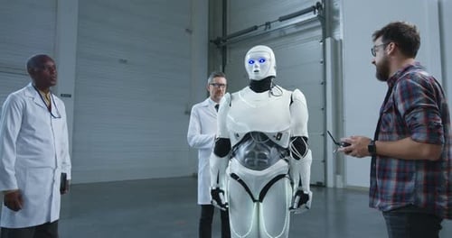 Scientists Testing Robots Hand Movement