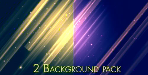 Abstract Glowing Light Rays with Particles Background