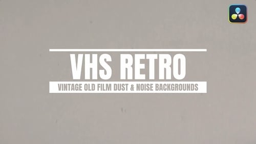 Vintage Old Film Dust & Noise Backgrounds For DaVinci Resolve