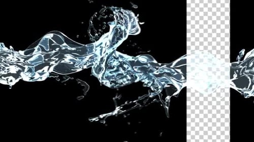 Dynamic Water Splash Transition Reveal