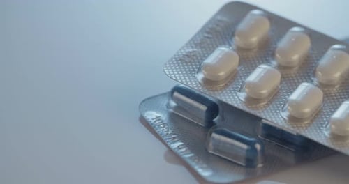 Capsule Pills in Foil Blister Packs