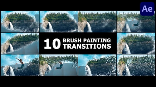 Brush Painting Transitions for After Effects