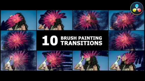 Brush Painting Transitions | DaVinci Resolve