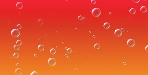 Fluid Abstract Blue Bubbles Motion Background Animation
