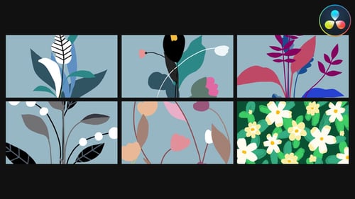 Flower Animated Backgrounds | DaVinci Resolve