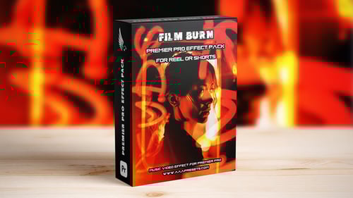 Film Burn Transition Pack For Reel or Shorts Vertical Videos