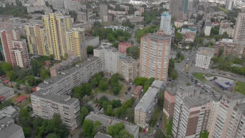 Aerial View of an Expansive City Landscape