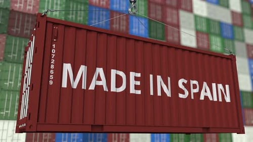 Loading Container with MADE IN SPAIN Caption