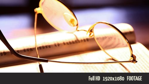 Reading Glasses With Book