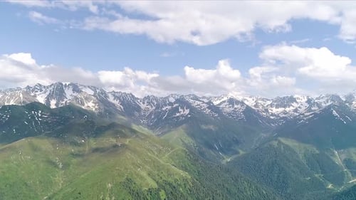 Horizontal view of mountains