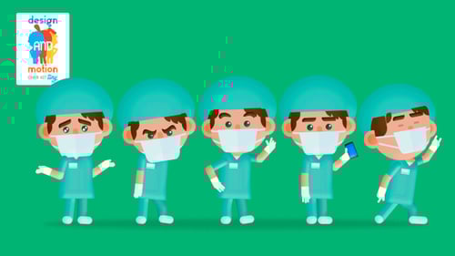 Animated Doctor Character Kit Loops and Actions