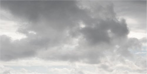 Gray Clouds Slowly Moving Across the Sky