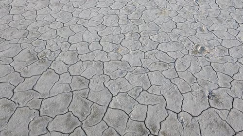 Barren Cracked Earth in Arid Desert Environment