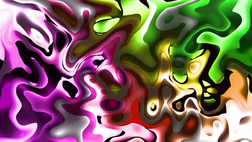 Vibrant Abstract Fluid Morphing Colors Background Loop