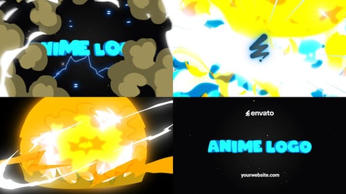 Massive Anime Explosion Logo Opener | FCPX