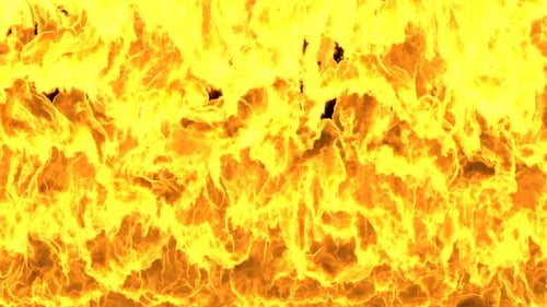 Vivid Burning Fire Flame Wall Loop