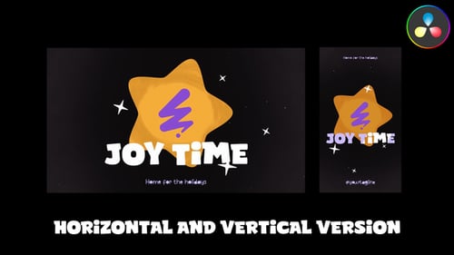 Holiday Christmas Morphing Logo for DaVinci Resolve