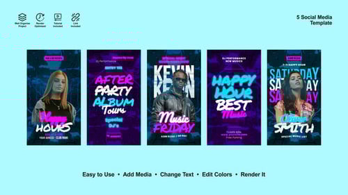 Night Party Instagram Stories