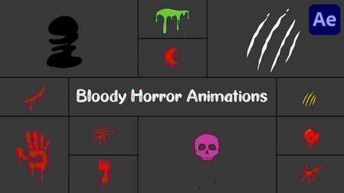 Cartoon Horror Blood and Gore Animation Pack