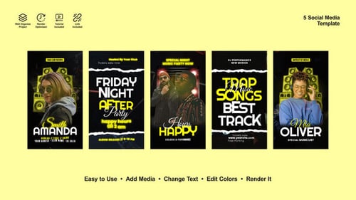 Club Party Instagram Stories