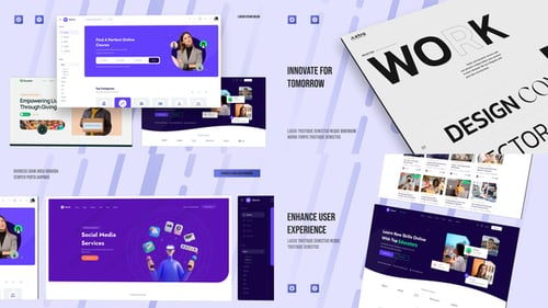 Modern Website Presentation with Dynamic Transitions