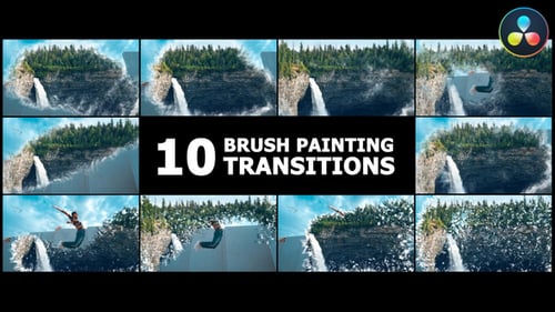 Brush Painting Transitions for DaVinci Resolve