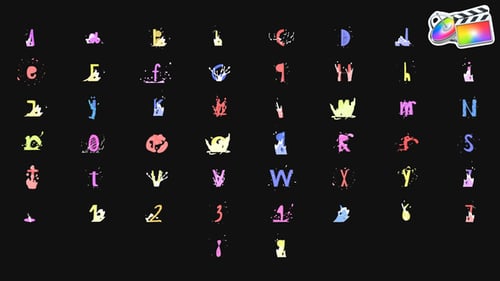 Police de caractères animée de dessin animé pour FCPX