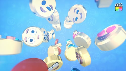 Emoji Social Media Logo Intro - FCPX