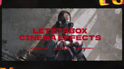 Letterbox Cinema Effects with Gritty Film Overlays