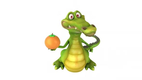 Fun crocodile - 3D animation