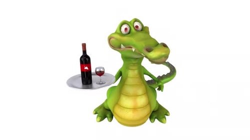 Fun crocodile - 3D animation