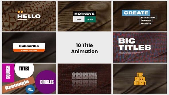 Titles - Cloth Simulation Backgrounds, Titles ft. 2d & animation - Envato