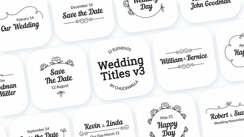 Wedding Titles v3