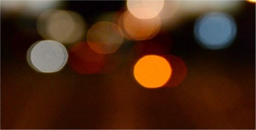 Abstract Night Lights Bokeh Background