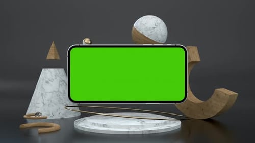 Clear Greenscreen Smartphone for e Business Blog 3d Gaming App Chromakey Device