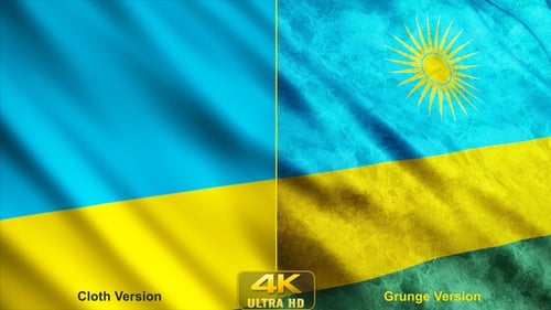 Ruanda-Flaggen