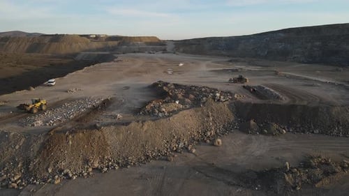 Aerial View Mining Area