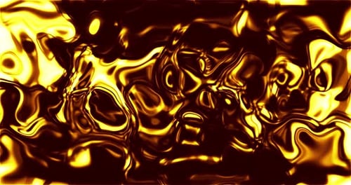 Molten Gold Liquid Abstract Flowing Background Animation