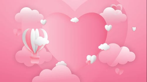 4K UHD Animationsschleife zum Valentinstag