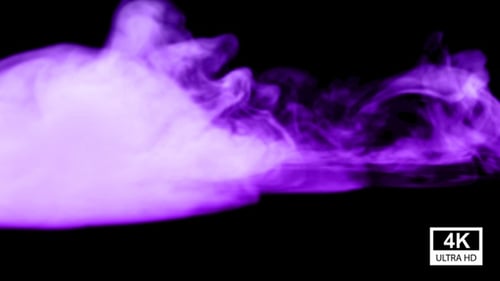 Fluid Purple Smoke Element Transition