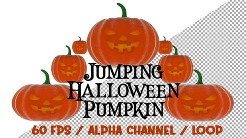 Jumping Halloween Pumpkin