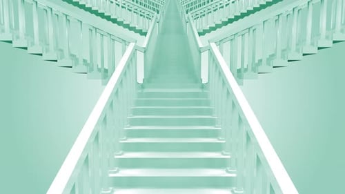Infinite Geometric Staircase Loop Background Animation