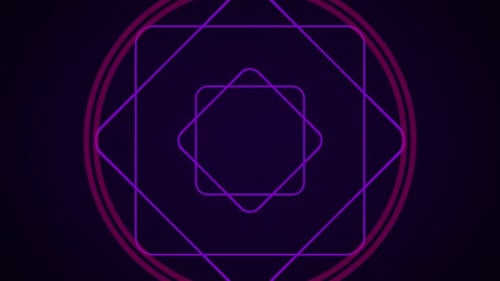 Seamless Looping Geometric Line Art Background Animation